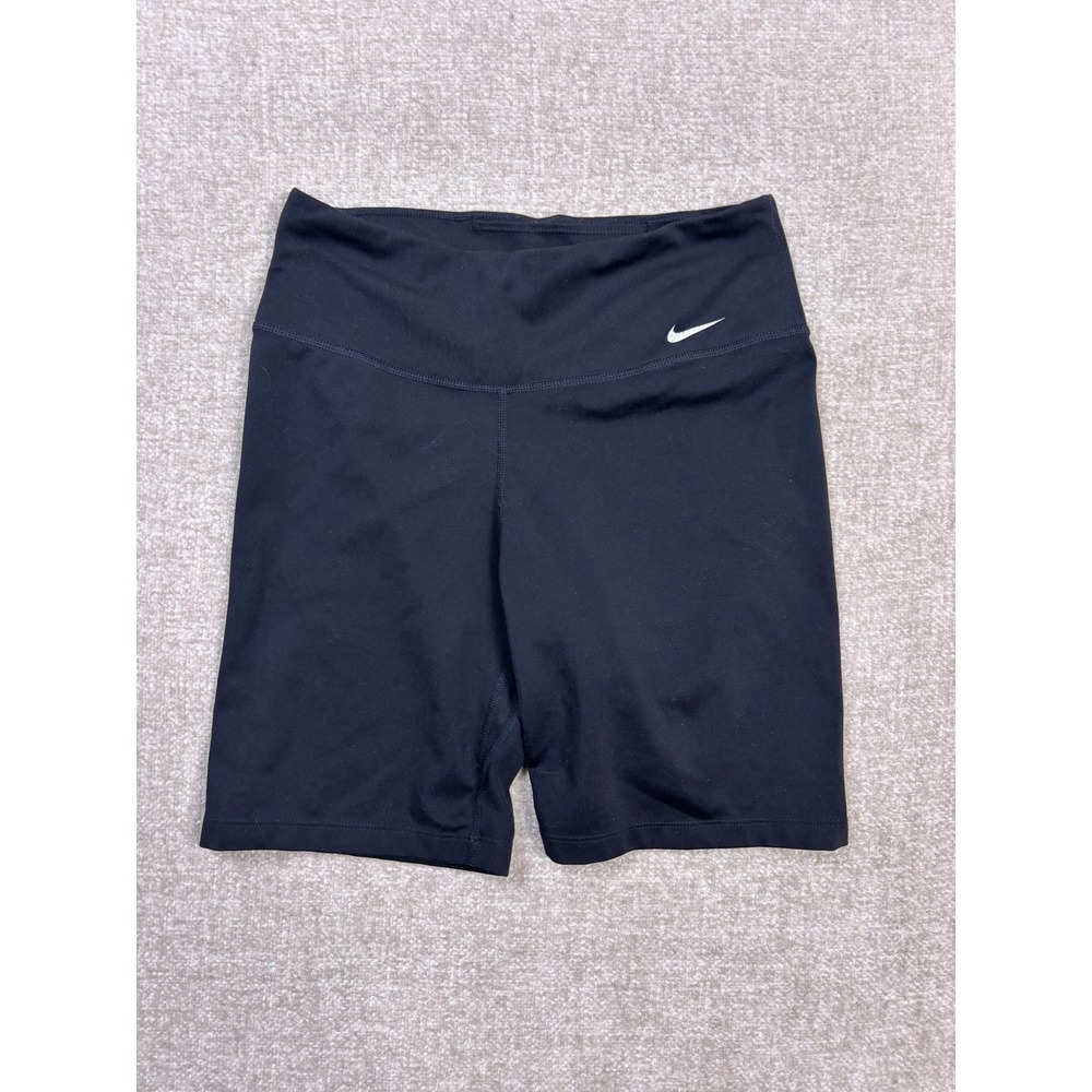 Nike Womens High Waisted Black Biker Shorts Athletic Yoga Activewear Small